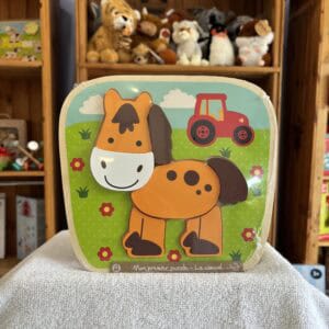 Puzzle cheval en bois