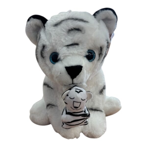 Peluche tigre blanc