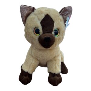 Peluche chat beige