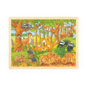 puzzle animaux de la foret illustre