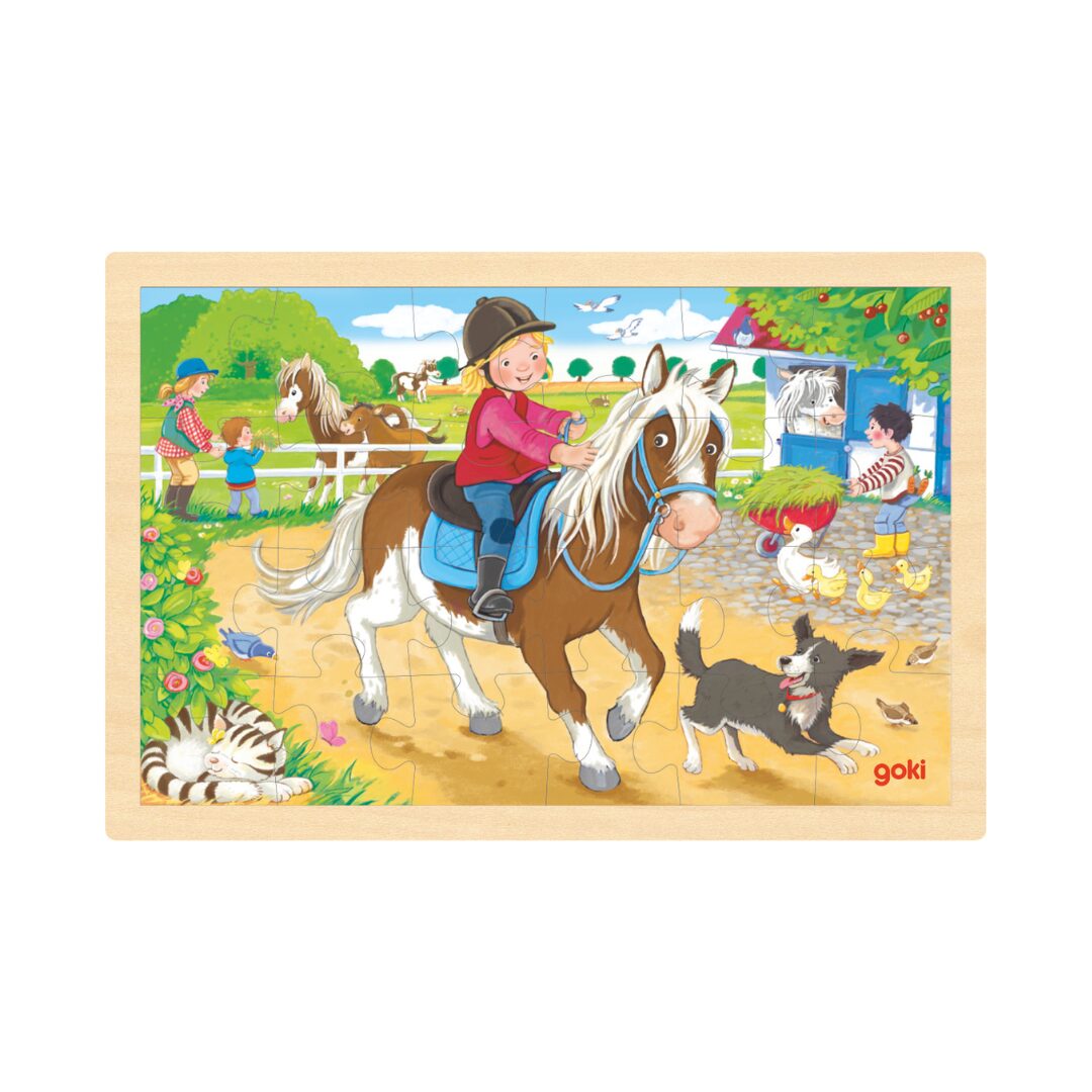 puzzle enfant equitation