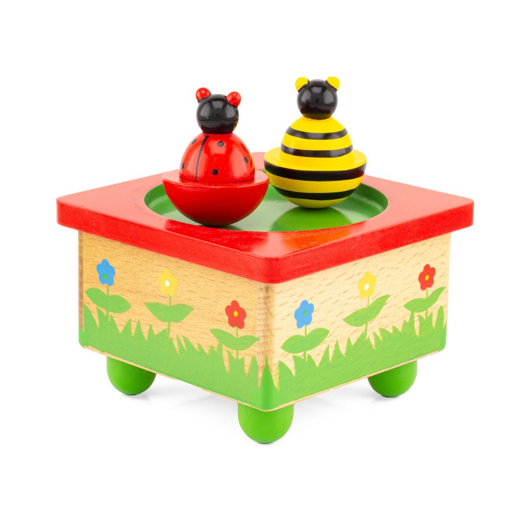 Boite à musique abeille et coccinelle - rouge🐞 – Image 2
