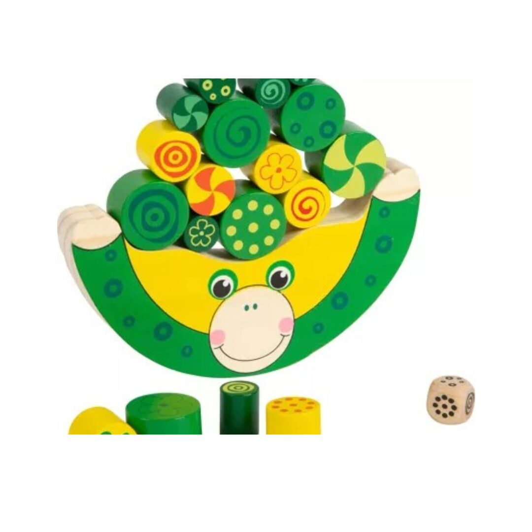 Jeu d'équilibre Grenouille en Bois
