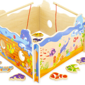 Jeu de pêche en bois pour enfant