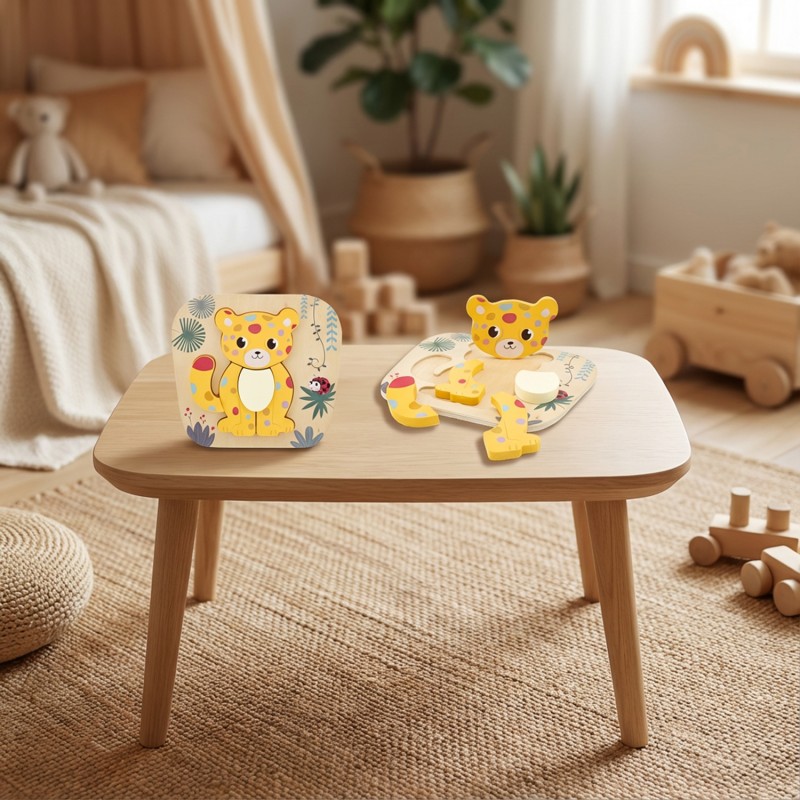Puzzle en bois léopard 🐅 – Image 2