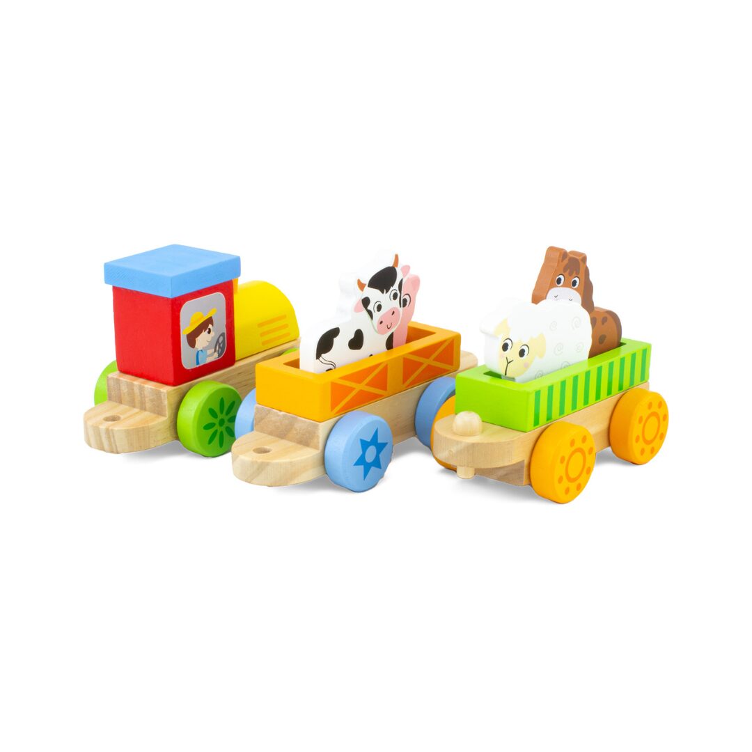 🚂 Train en bois transport d'animaux – Image 3