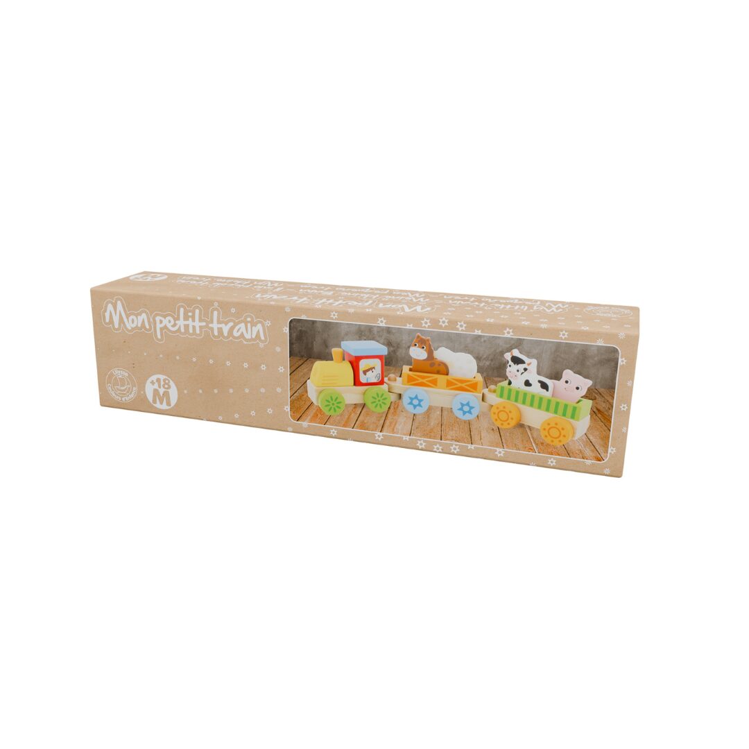 🚂 Train en bois transport d'animaux – Image 4