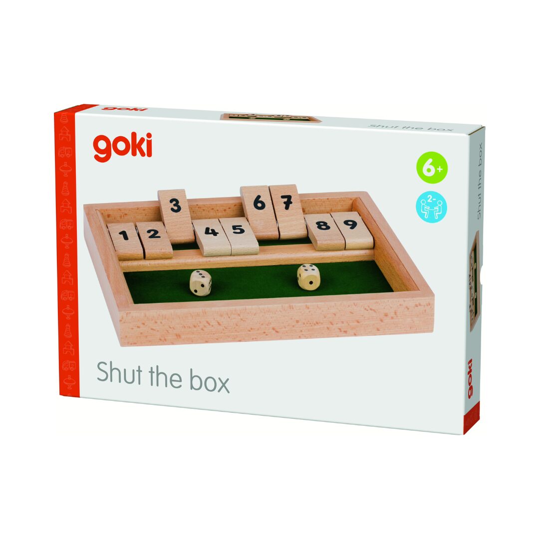 Jeu Shut the Box en bois avec chiffres – Image 2