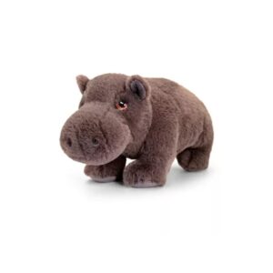 Peluche hippopotame gris foncé