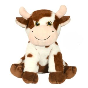 Peluche vache assise marron 🐄