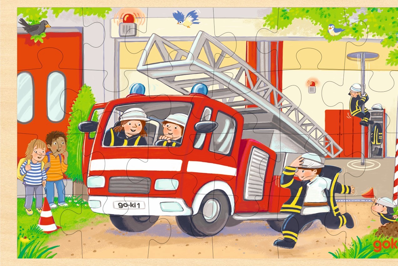 Puzzle avec deux motifs pompiers, et hélicoptères.🚒 – Image 2